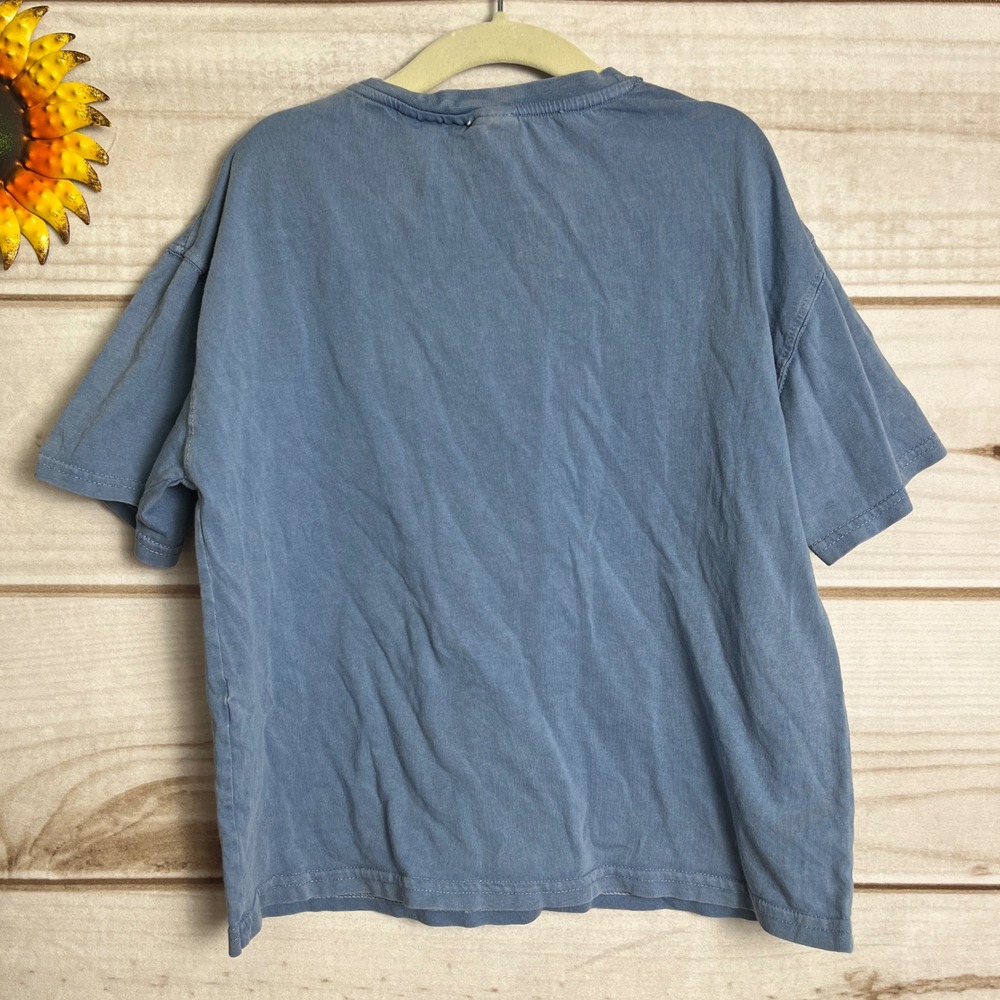 Zara Kids Harvard University Blue Graphic Print Short Sleeve T-Shirt Size 7 - Picture 2 of 6
